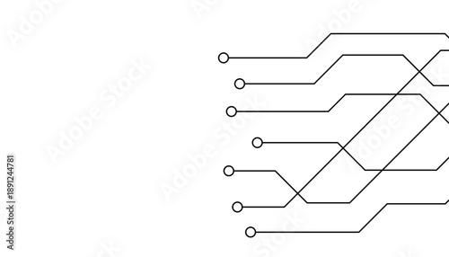 Abstract futuristic circuit board Illustration, Circuit board with various technology elements. Circuit board pattern for technology background. Vector illustration