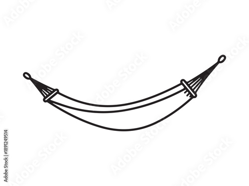 Minimalist Hammock Illustration