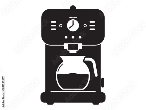 Modern Coffee Maker Machine Icon Design