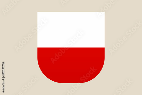 Free Download Polish National Coat of Arms Shield in a flat vector design, isolated for patriotic European identity projects. - GFXLoad
