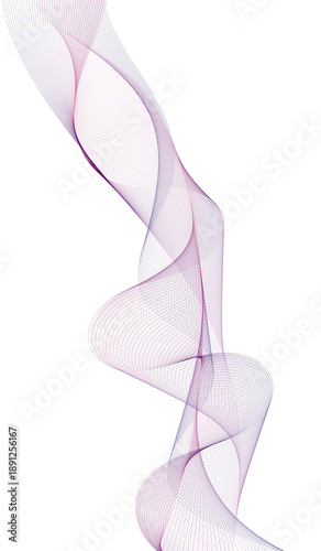 Φωτογραφία A delicate and ethereal abstract wisp of light purple smoke gracefully flowing  on transparent background