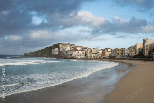 Malpica de Bergantiños village in Galicia, Spain