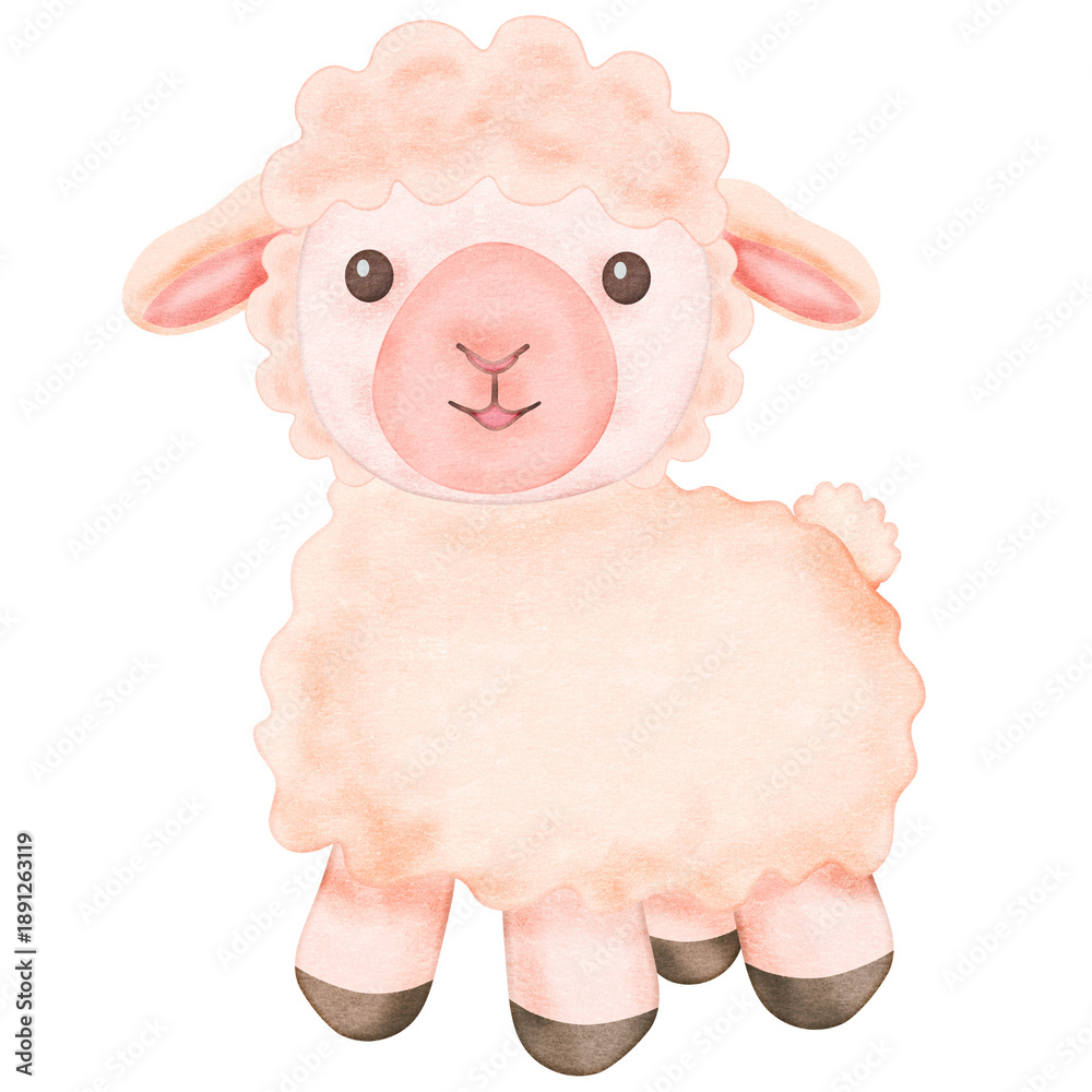 Fototapeta premium Farm Animals Clipart Set – Cute Farm Elements PNG, Isolated, Transparent Background. High-quality farm animals clipart set featuring cute and detailed countryside elements 