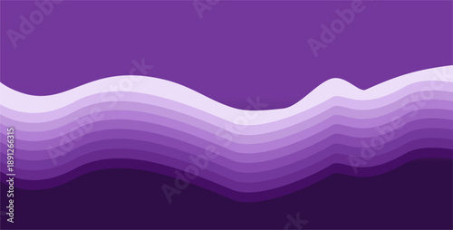 Vector repeating lines and curved planes with purple and violet gradient colors as background design inspiration for applied art or visual communication art needs