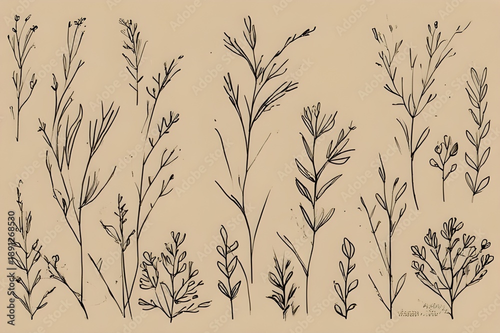 Fototapeta premium ears of wheat vector illustration