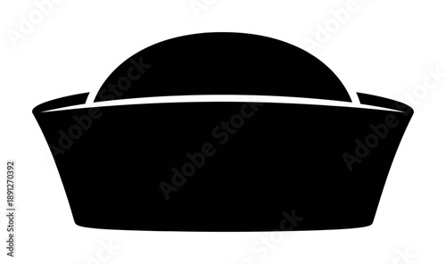 Bild auf Leinwand Sailor Hat Dixie Cup - Minimalist Vector