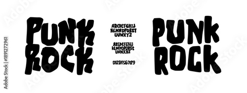 Font rock punk , y2 , calligraphy, lettering, Alphabet modern 