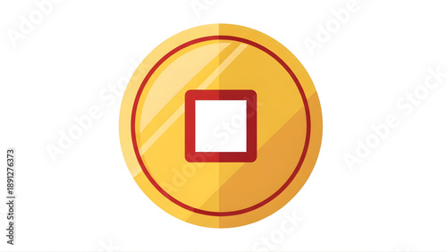 Chinese Gold Ingot Icon