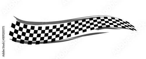 Race flag Design. Racing stripes. Sport checkered. Motorsport graphics. Vector illustration