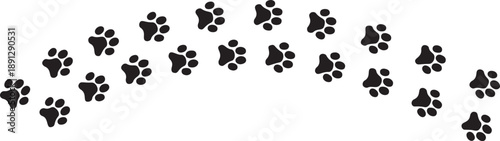 Paw Prints: A series of paw prints trails across, creating a sense of movement and suggesting a journey or path taken. It embodies the essence of animal presence.