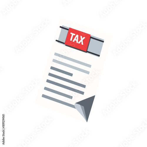 Financial Tax Season Report Symbol Illustration Isolated