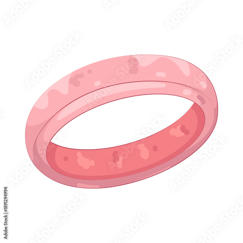 Illustration of Pink Ring  
