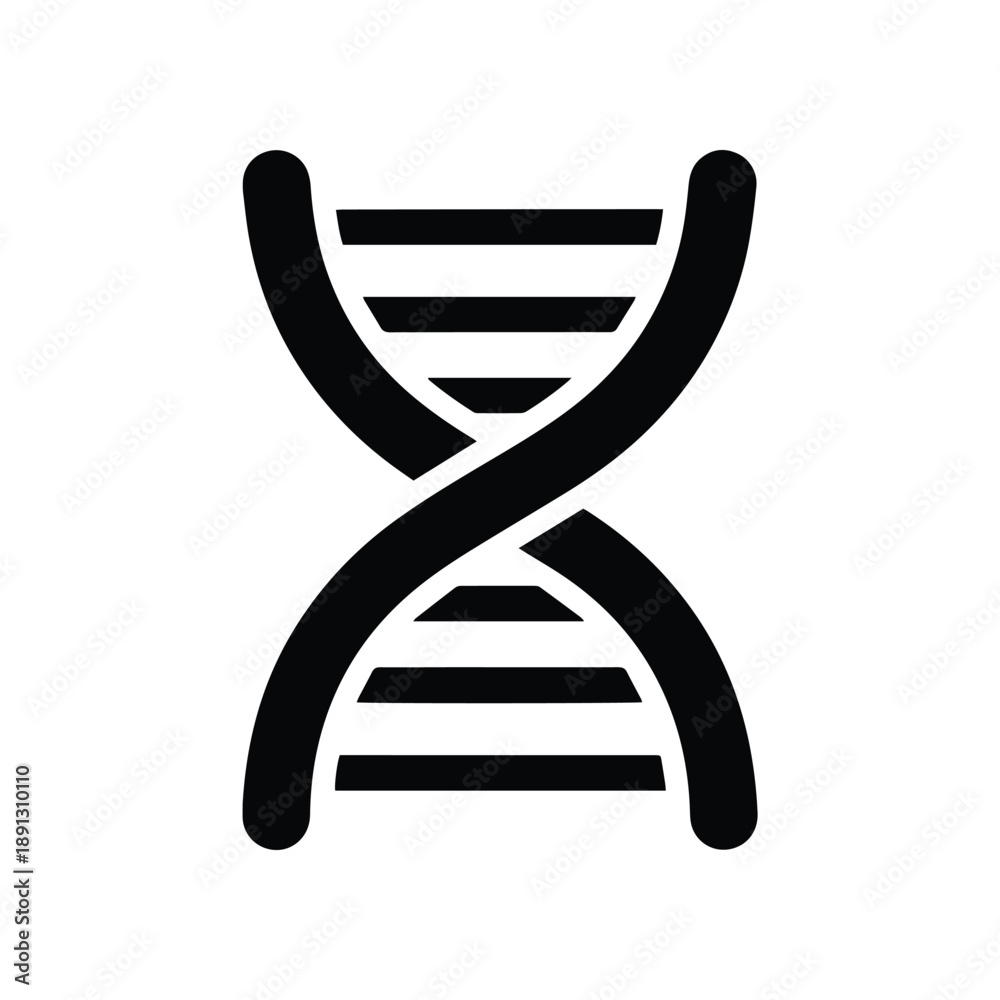 Fototapeta premium Abstract Representation of DNA Double Helix Structure A Symbol of Life, Genetics, and Scientific Research