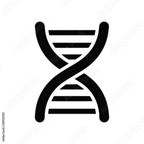 Abstract Representation of DNA Double Helix Structure A Symbol of Life, Genetics, and Scientific Research