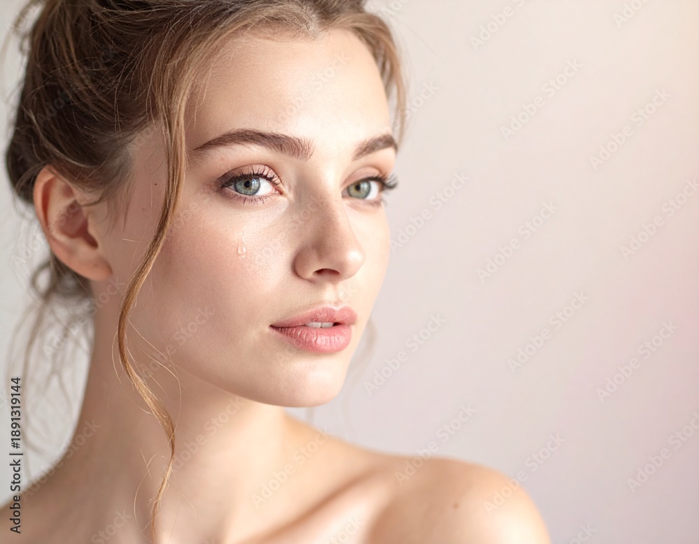 Fototapeta premium beautiful woman gazing 