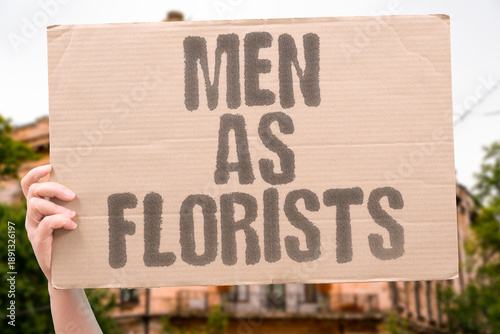 Photos "Men As Florists" Males arrange flowers artfully