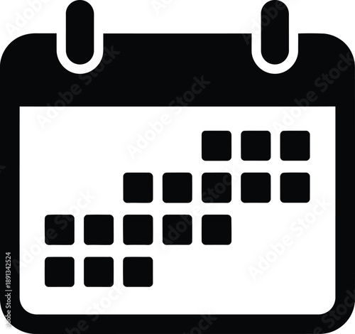 Calendar Icon Representing Time, Scheduling, and Planning for Events and Appointments