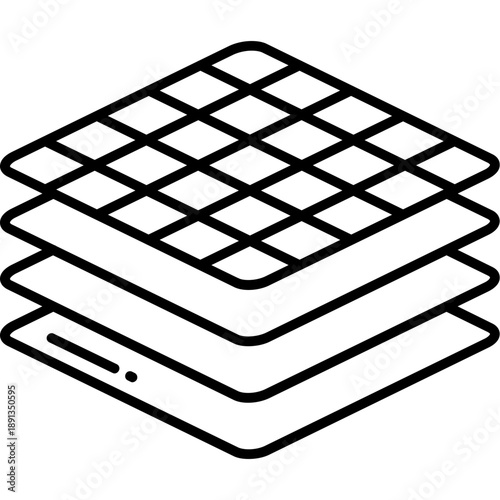 Composite Material Outline Icon
