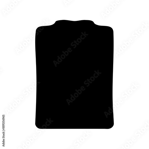 A stark black silhouette on a pristine white background, a visual enigma