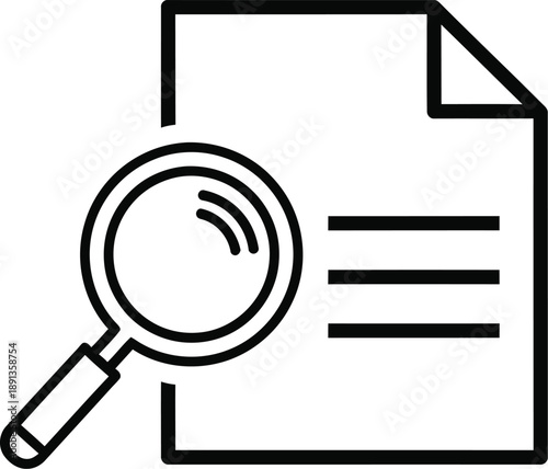 Magnifying Documents: Close-up of a magnifying glass over a document, highlighting the importance of attention to detail and scrutiny.