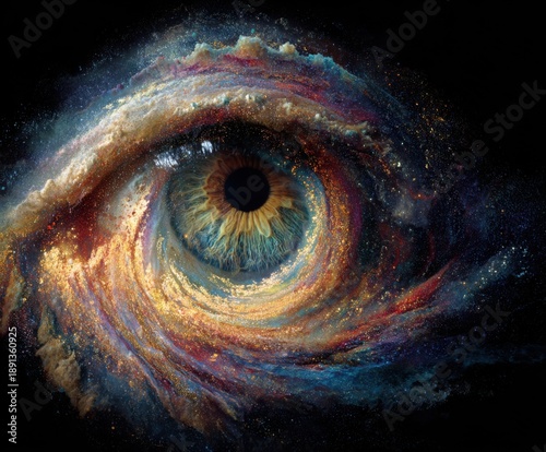 Cosmic Eye.  A swirling eye in space