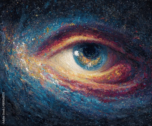 A cosmic eye gazes into the depths of space