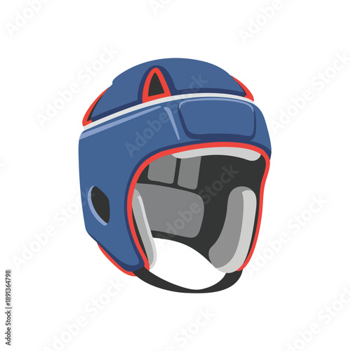 Protective Sports Headgear Illustration