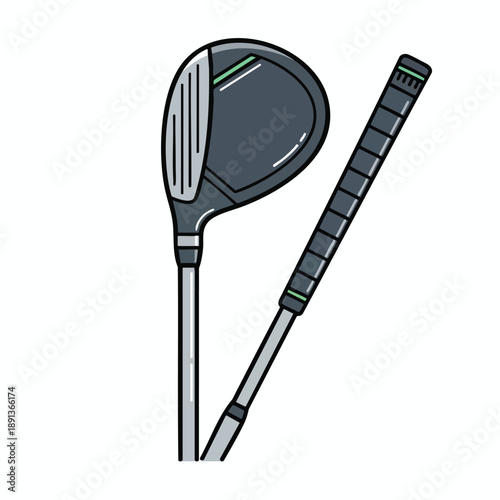 Golf Club Driver Illustration