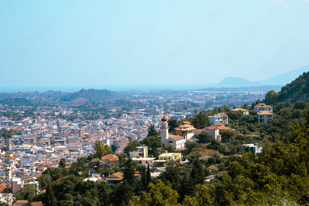 Fototapeta premium aerial view of the city