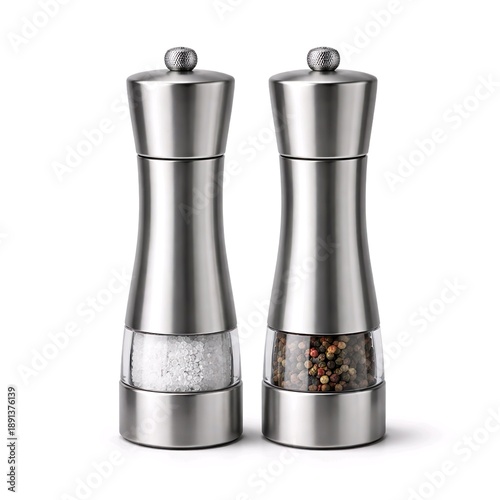 Wallpaper Mural Salt and Pepper Grinders Isolated on White Background Torontodigital.ca
