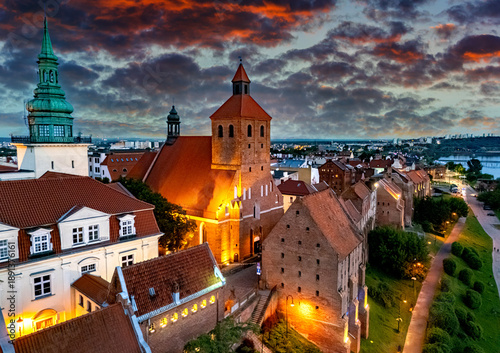 Принти на полотні View of Grudziadz old town, Poland
