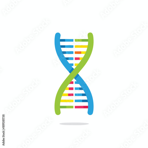 Stylized DNA Double Helix Structure