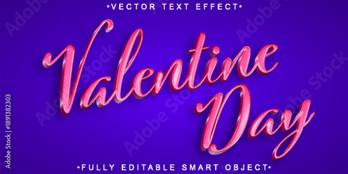  Valentine’s Day Romantic Love Typography Vector Fully Editable Smart Object Text Effect