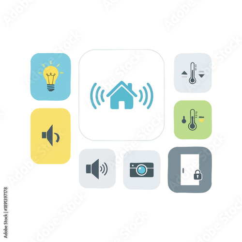 Smart Home Automation Icons Set