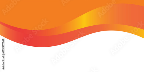 Elemen kurva latar belakang garis vektor oranye dengan ruang putih untuk desain teks dan pesan, lapisan yang tumpang tindih eps10
