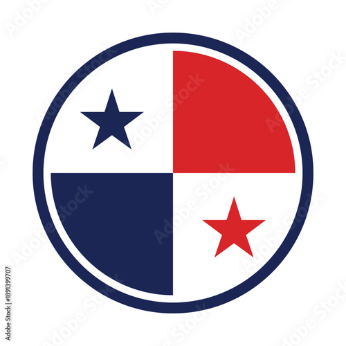 Free Download Panama Flag Button. Round Panama flag icon - GFXLoad