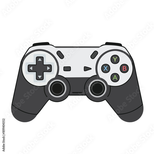 Modern Game Controller Illustration