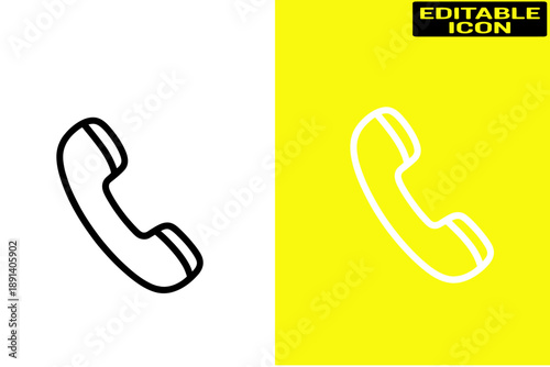 Telephone handset icons Vector