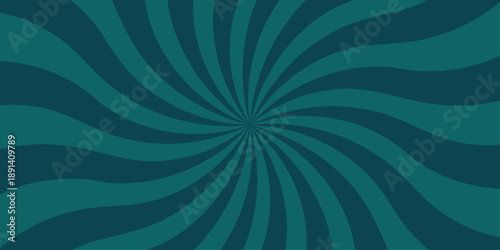 Retro vintage grunge blue radial burst sunburst ray pattern. Sunburst vector copyspace background. Vintage sunrays illustration swirl line. Abstract circuses, stripe background design.