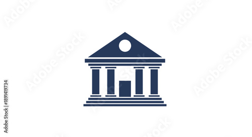 Classic Greek Temple Icon