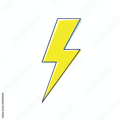 Yellow Lightning Bolt Icon