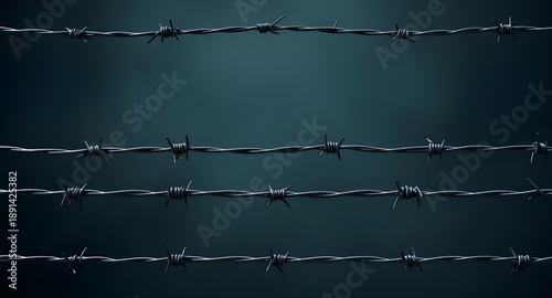 barbed wire, fence, wire, metal, steel, iron, sharp, spiked, thorned, twisted, industrial, security, protection, danger, warning, hazard, restricted, boundary, border, barrier, prison, military, illus