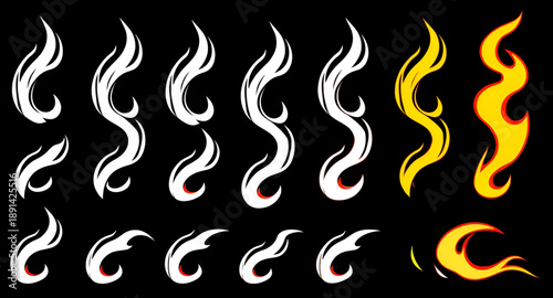 fire flames sticker, flame sticker, burning sticker, hot sticker, energy sticker, power sticker, danger sticker, warning sticker, fire emoji, flame emoji, cartoon flame, cute flame, bold flame, bright