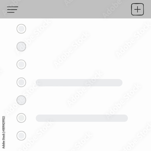 Blank Form Template with Radio Buttons