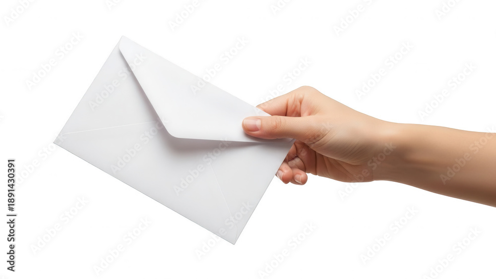 custom made wallpaper toronto digitalHand holding white envelope isolated on transparent background