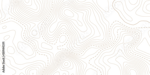 Geography landscape Topo contour map on white background, Smooth shape paper cut wavy shaped layers topographic background.paper texture Imitation of a geographical map shades.
