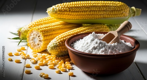 Freshly harvested corn and starch preparation