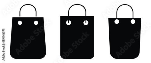 Shopping bag icon design template for advertising and marketing.