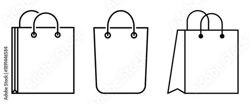 Shopping bag icon design template for advertising and marketing.