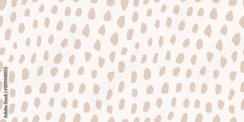 Light beige Scandinavian seamless pattern. Neutral brush texture bg. Vector small dash watercolor modern tie rustic design. Organic fabric print. Cream color batik textile ornament. Abstract cotton bg